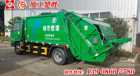 楚勝牌6方東風凱普特壓縮式垃圾車