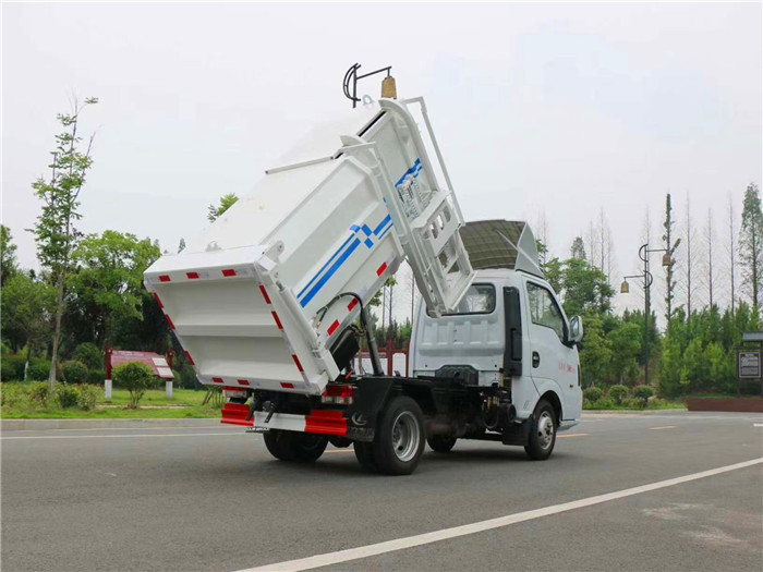 東風途逸3方自裝卸式垃圾車